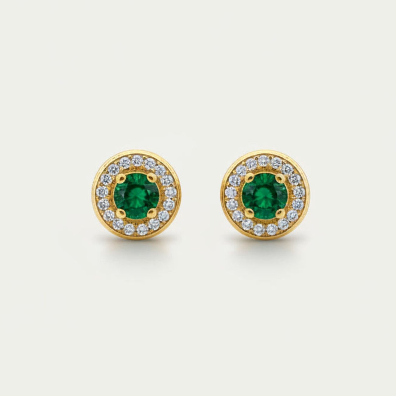 Halo Stud Earrings - Jewelry Maktub LLC