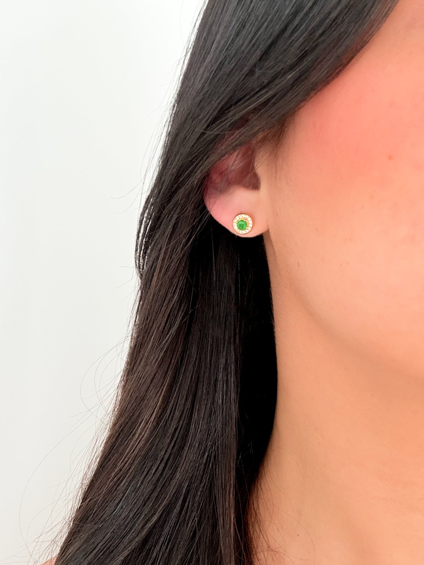 Halo Stud Earrings - Jewelry Maktub LLC