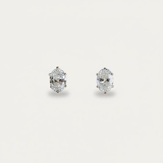 Hayley Silver Studs - Jewelry Maktub LLC
