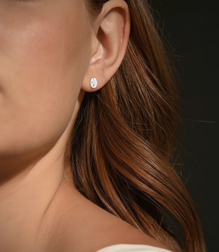 Hayley Silver Studs - Jewelry Maktub LLC