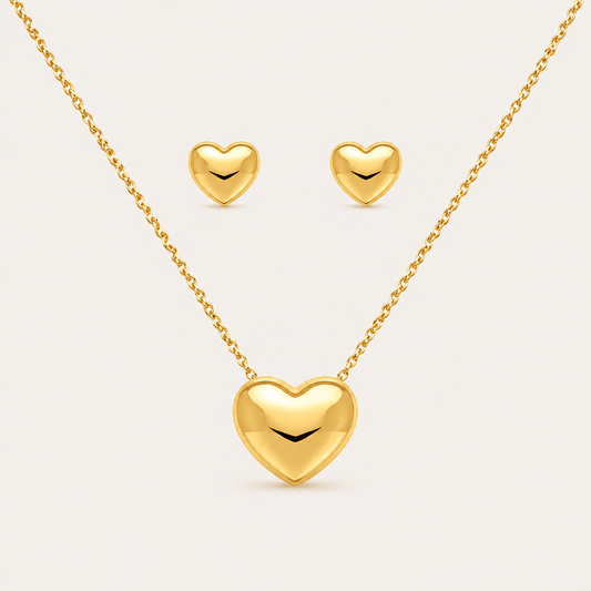 Heart Jewelry Set - Jewelry Maktub LLC
