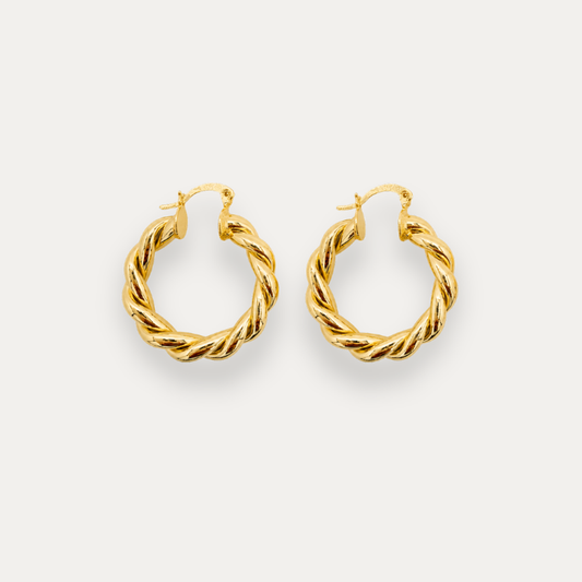 Twisted Hoop Earrings