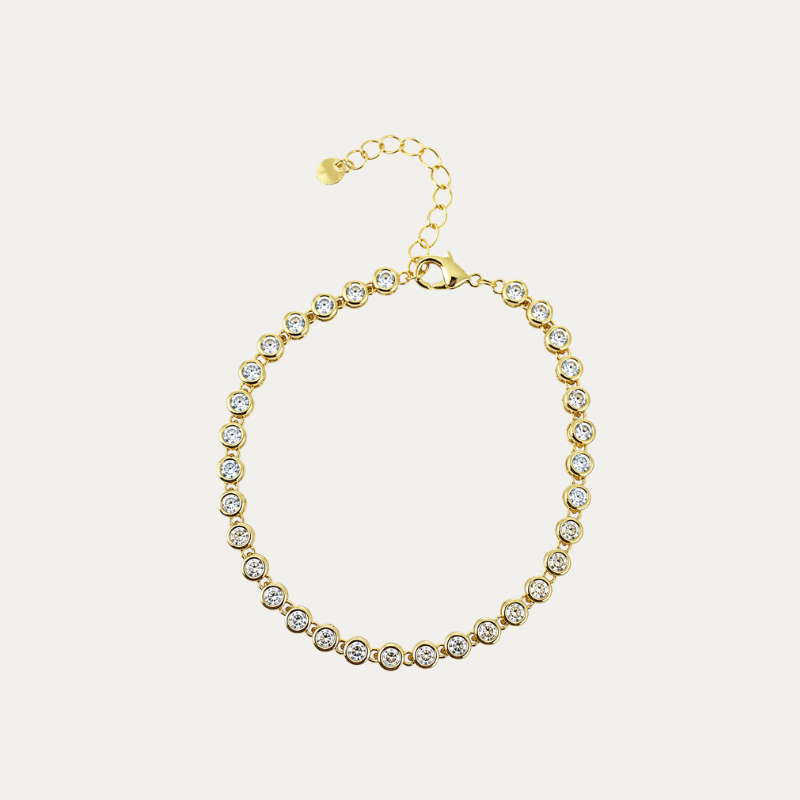 Bezel Tennis Bracelet