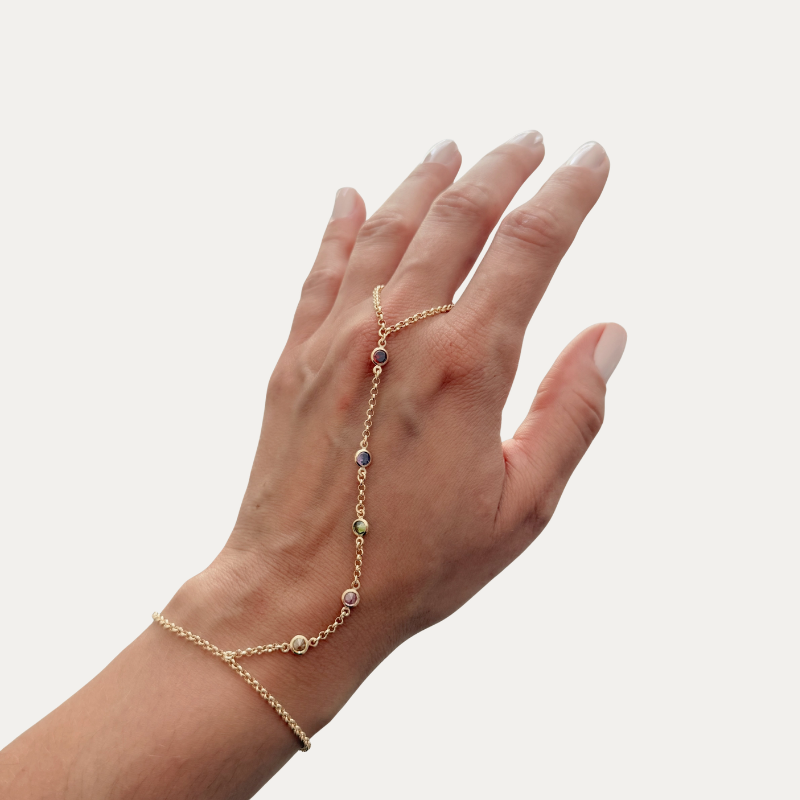 Rainbow Hand Chain