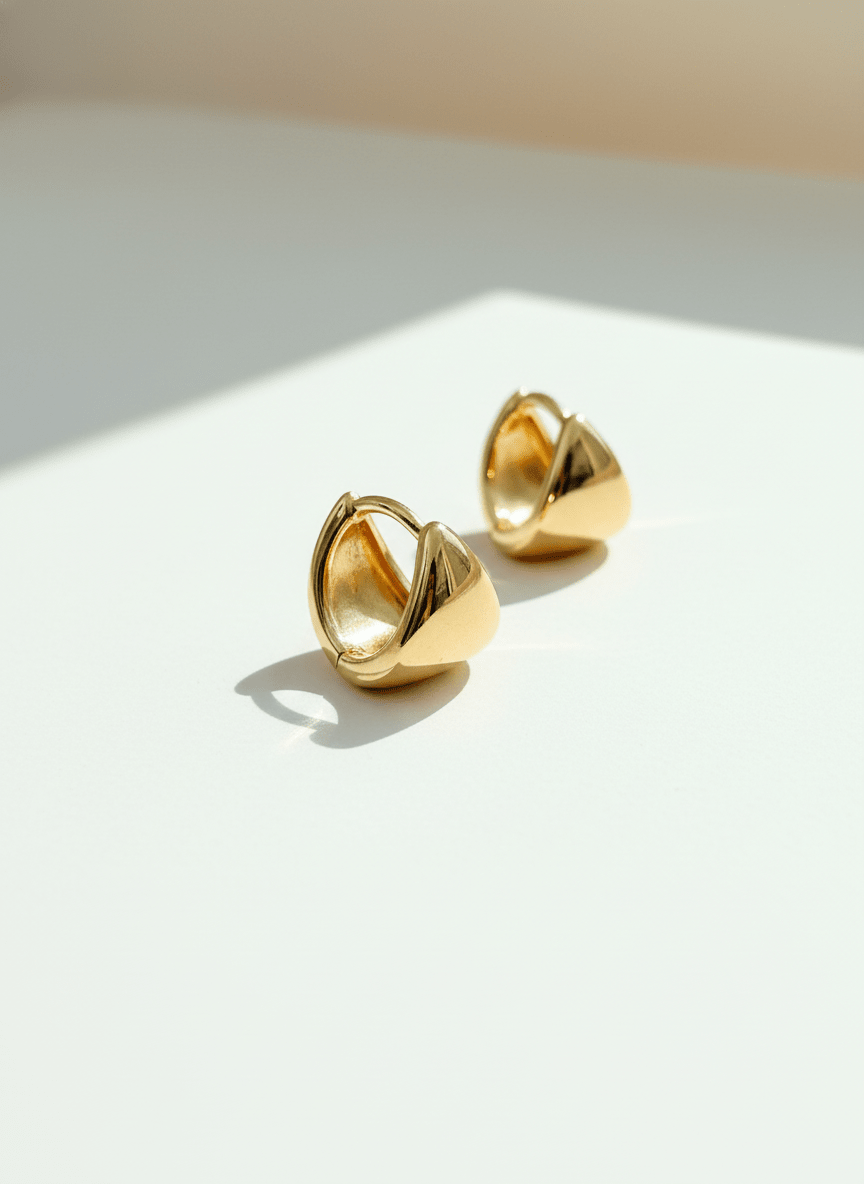 Isa Huggies Hoops - Jewelry Maktub LLC