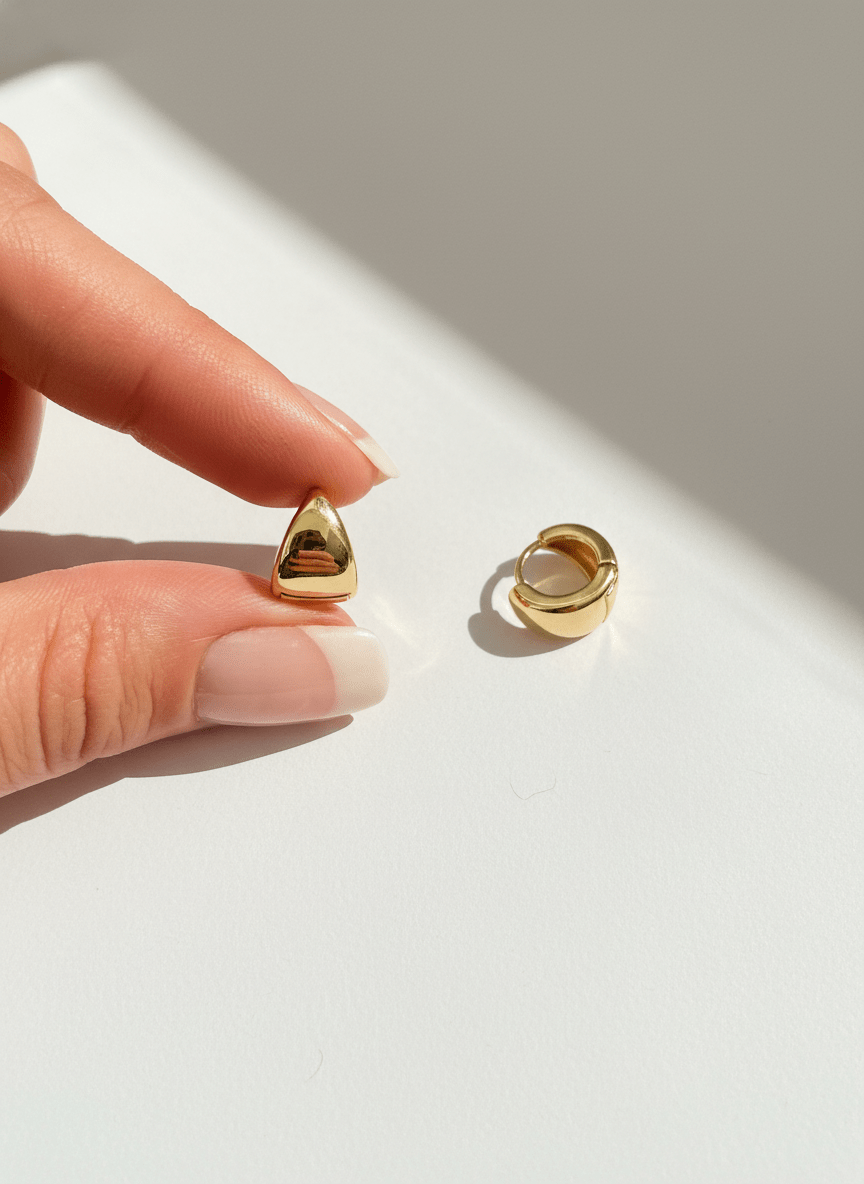 Isa Huggies Hoops - Jewelry Maktub LLC