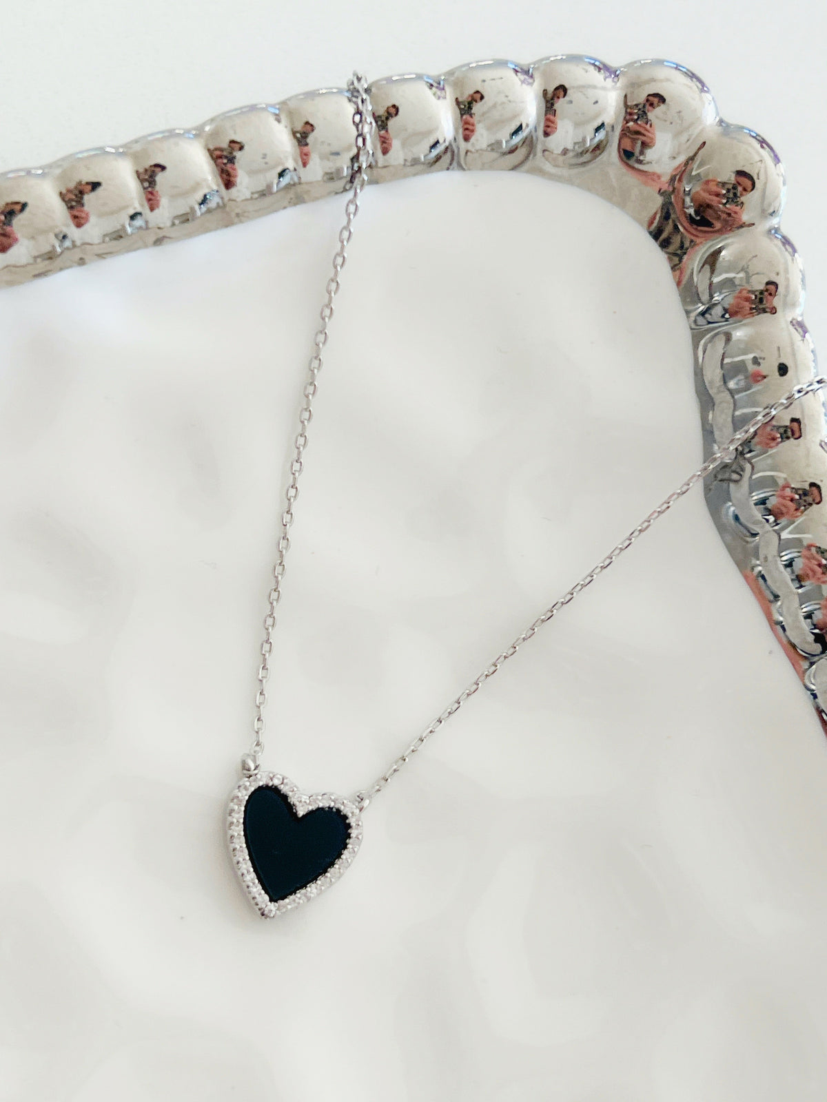 Lucy Silver Heart - Jewelry Maktub LLC