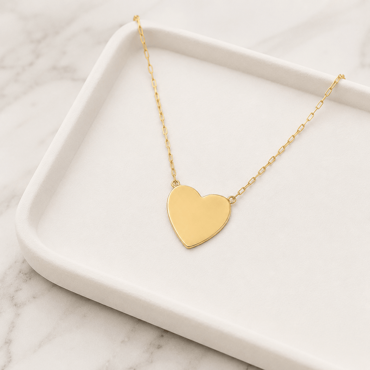 Maxi Heart Necklace - Jewelry Maktub LLC