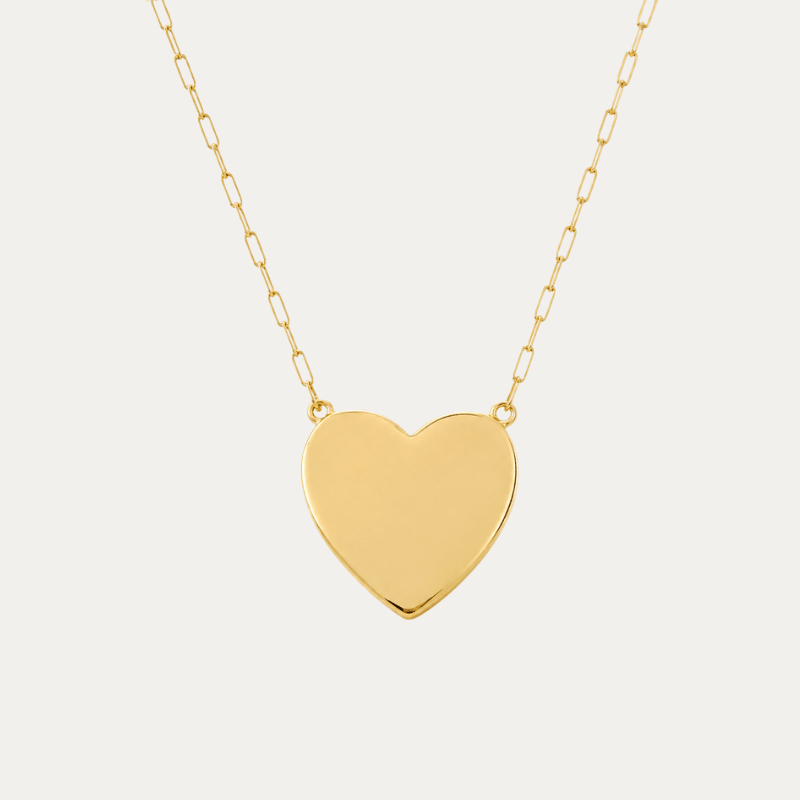 Maxi Heart Necklace - Jewelry Maktub LLC