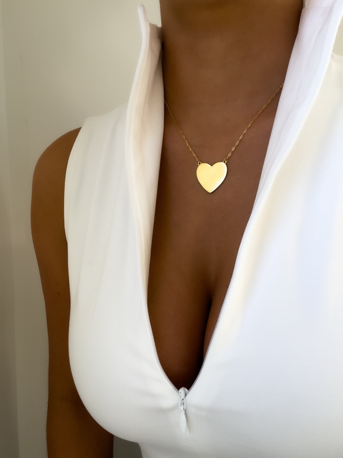 Maxi Heart Necklace - Jewelry Maktub LLC