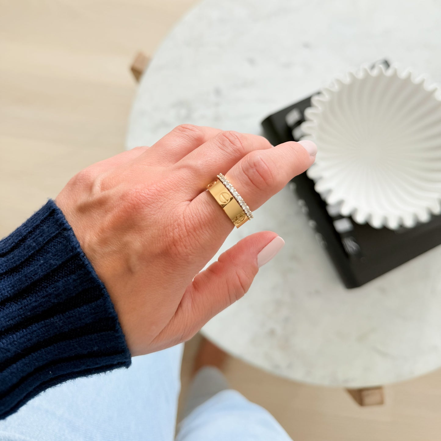 Mesh Love Ring - Jewelry Maktub LLC