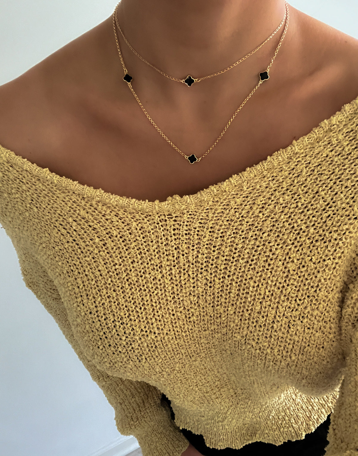 Mini clover necklace - Jewelry Maktub LLC