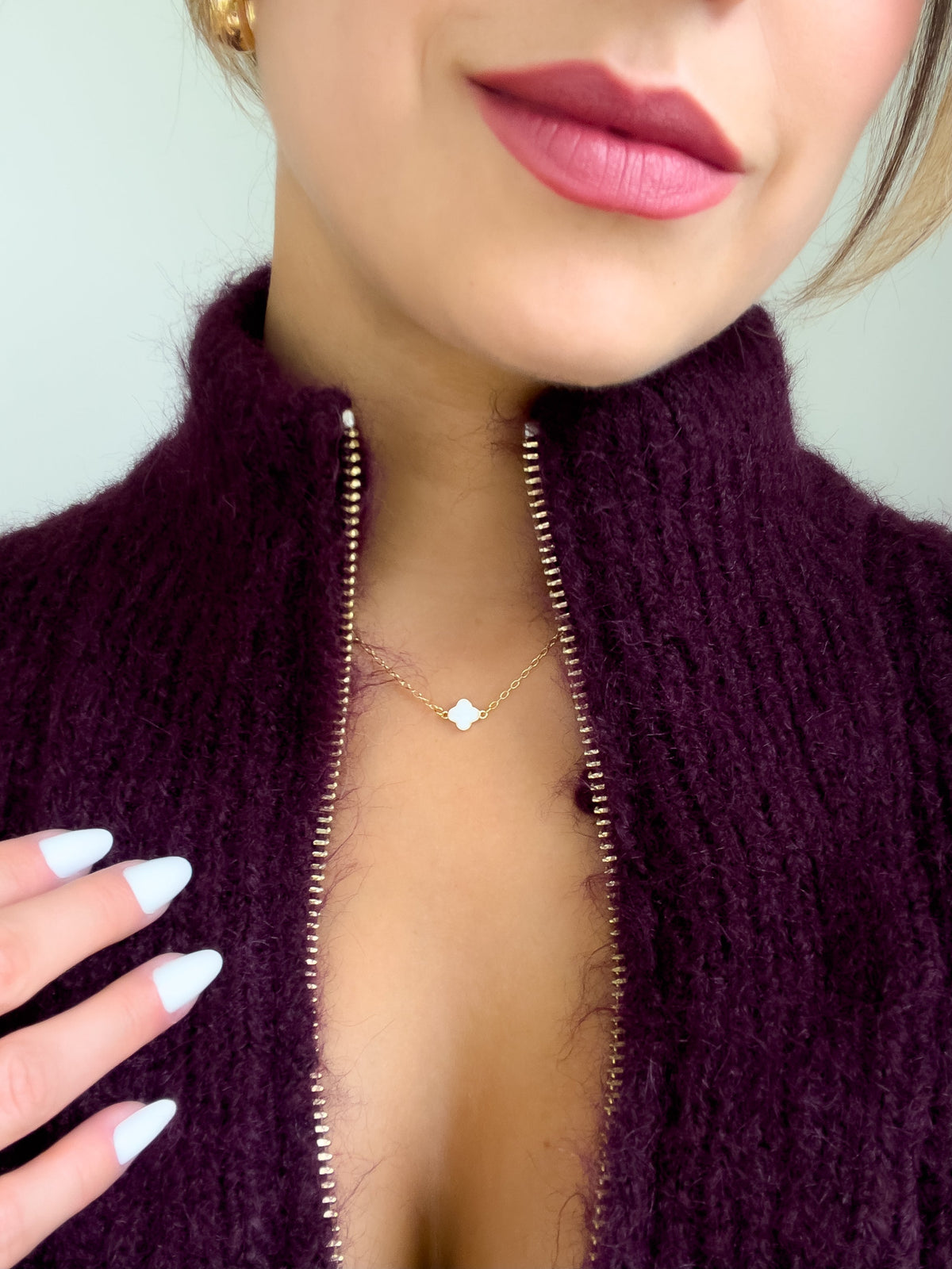 Mini clover necklace - Jewelry Maktub LLC