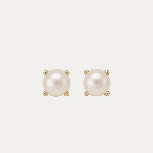 Mini Pearls studs - Jewelry Maktub LLC