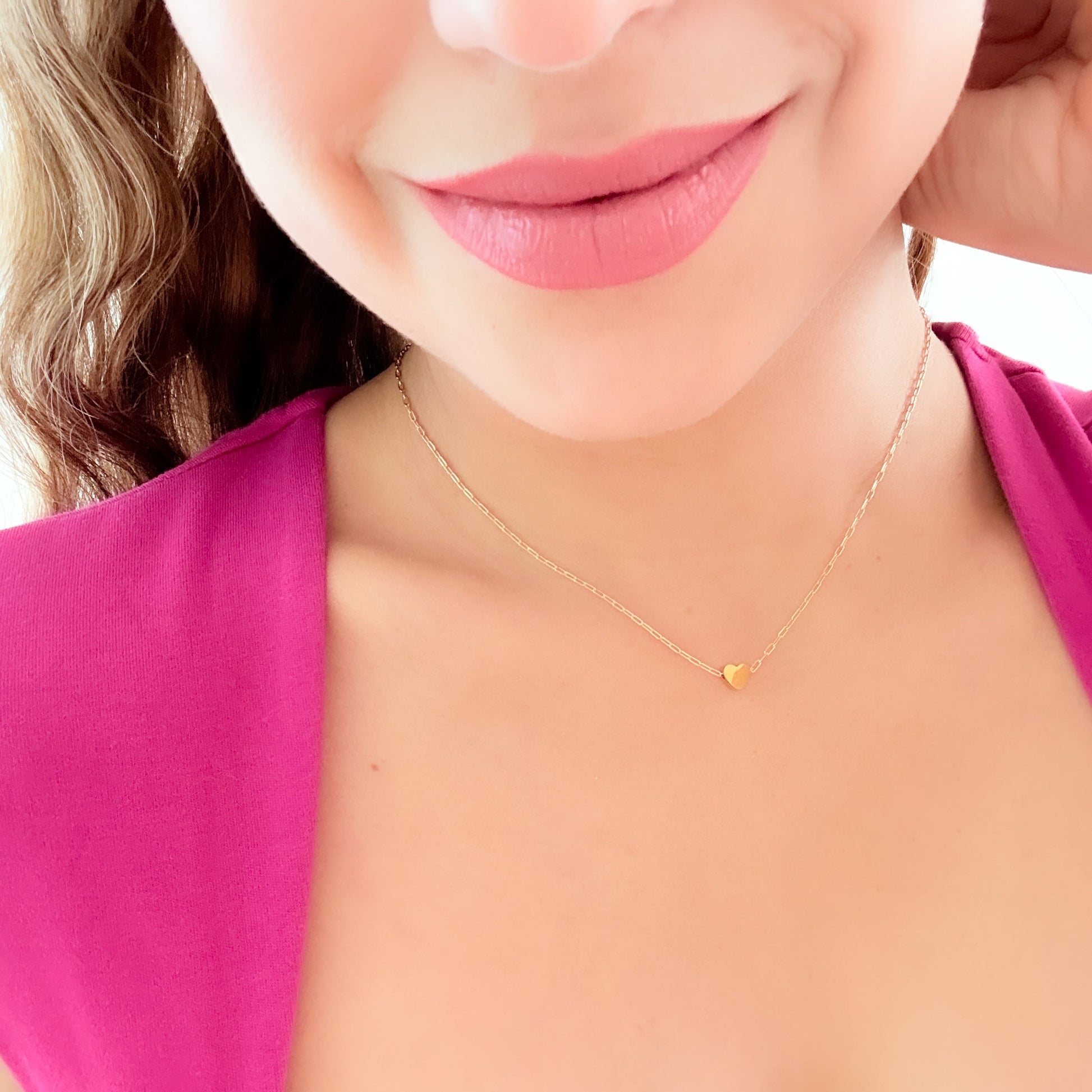 Preppy Heart Necklace - Jewelry Maktub LLC
