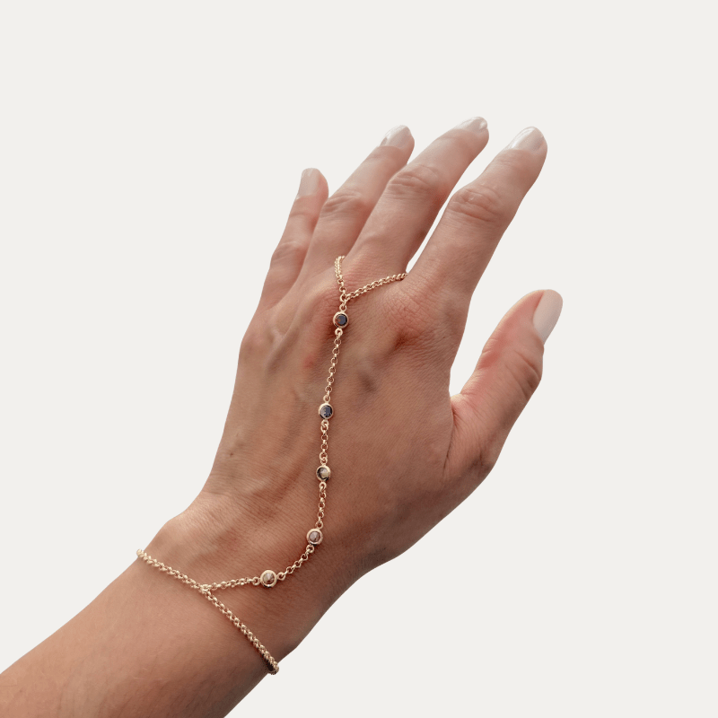 Rainbow Hand Chain - Jewelry Maktub LLC