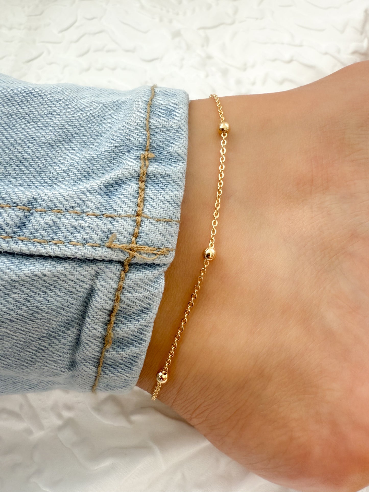 Satelite Anklet - Jewelry Maktub LLC
