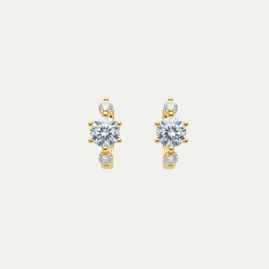 Shimmer Huggie Earrings - Jewelry Maktub LLC
