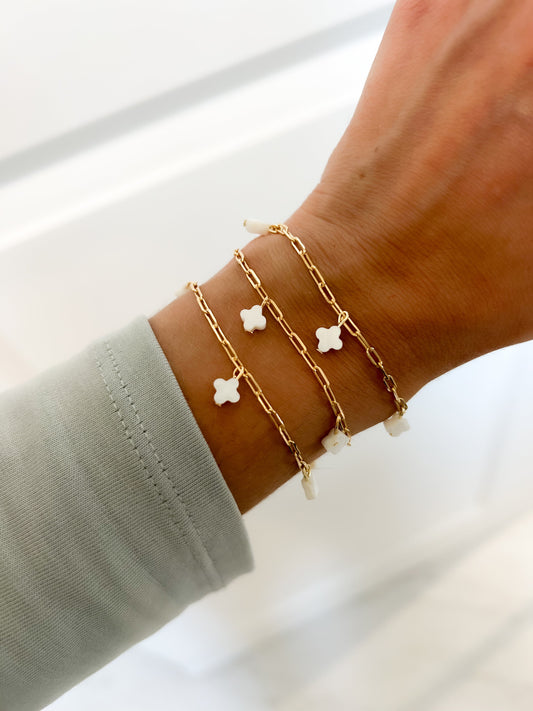 Sophia Clover bracelets - Jewelry Maktub LLC