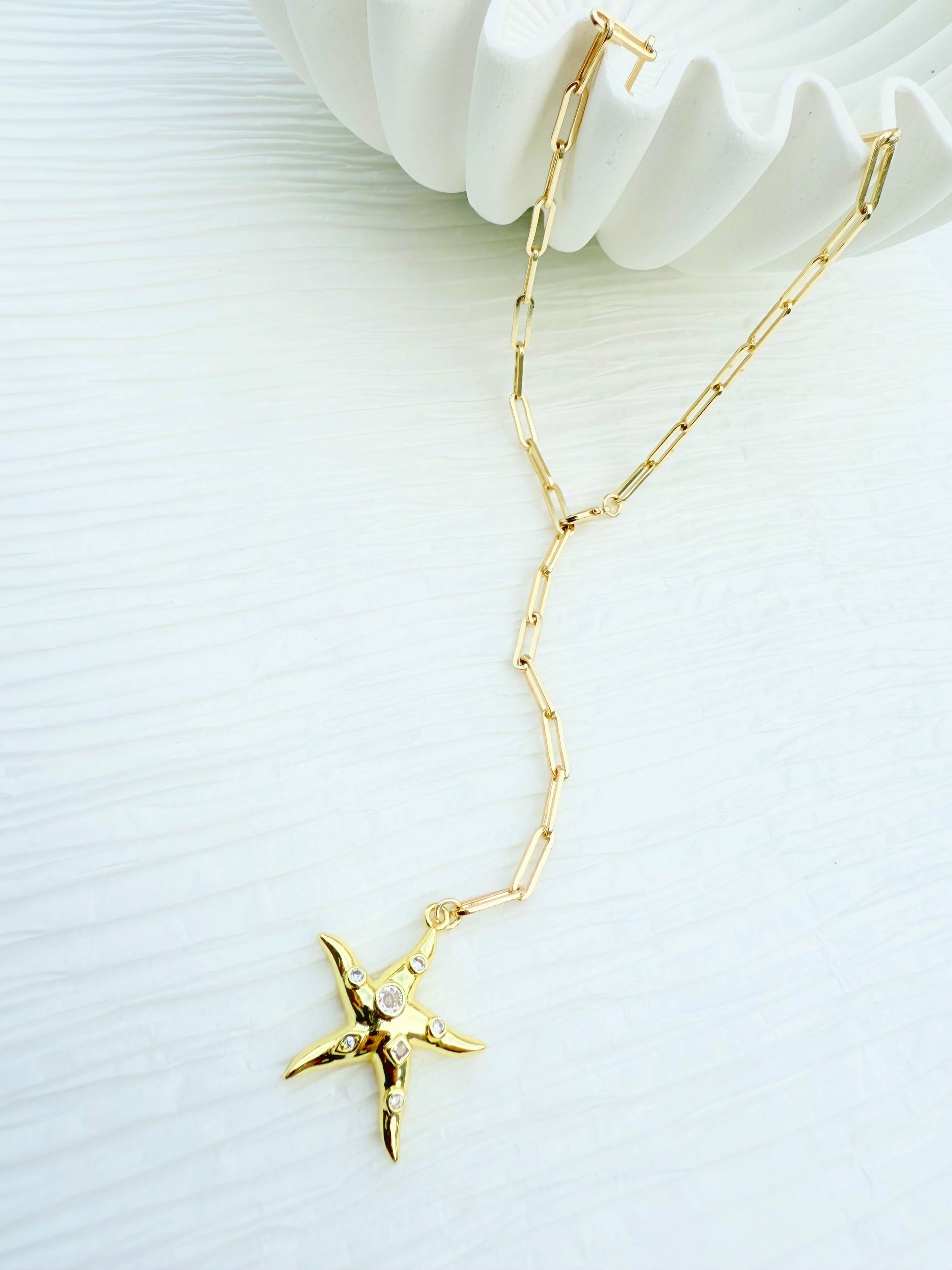 Starfish Lariat - Jewelry Maktub LLC