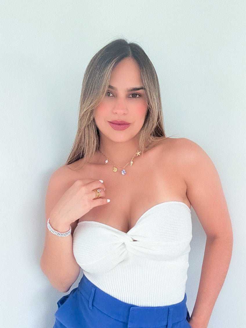 Summer Charm Gold Necklace - Jewelry Maktub LLC