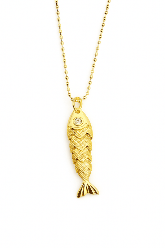 Summer Fish Necklace - Jewelry Maktub LLC