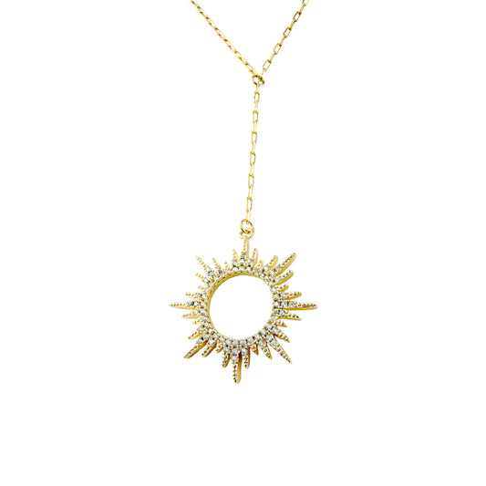 Sun Lariat Necklace - Jewelry Maktub LLC