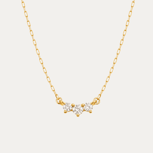 Trio Sparkle Necklace - Jewelry Maktub LLC