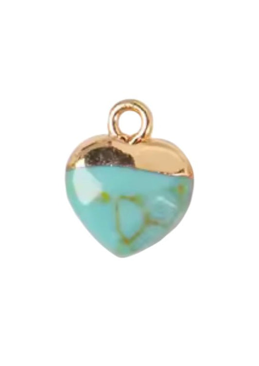 Turqueois Heart - Jewelry Maktub LLC