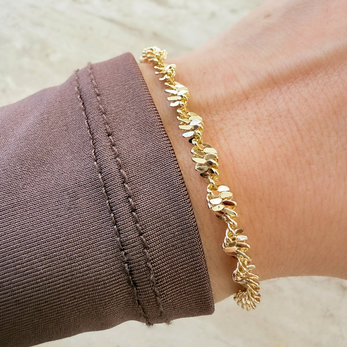 Twist Gold Bracelet - Jewelry Maktub LLC