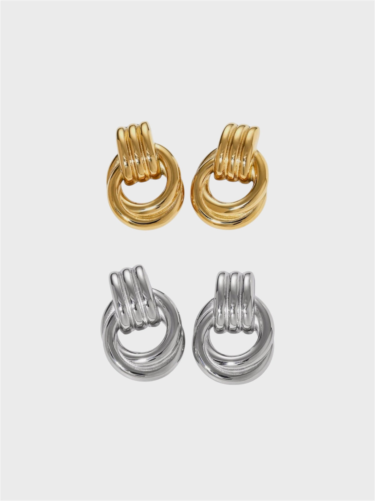 Vintage knot Studs - Jewelry Maktub LLC