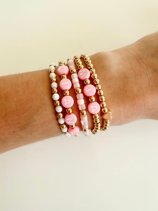 Custom name bracelet - Jewelry Maktub LLC