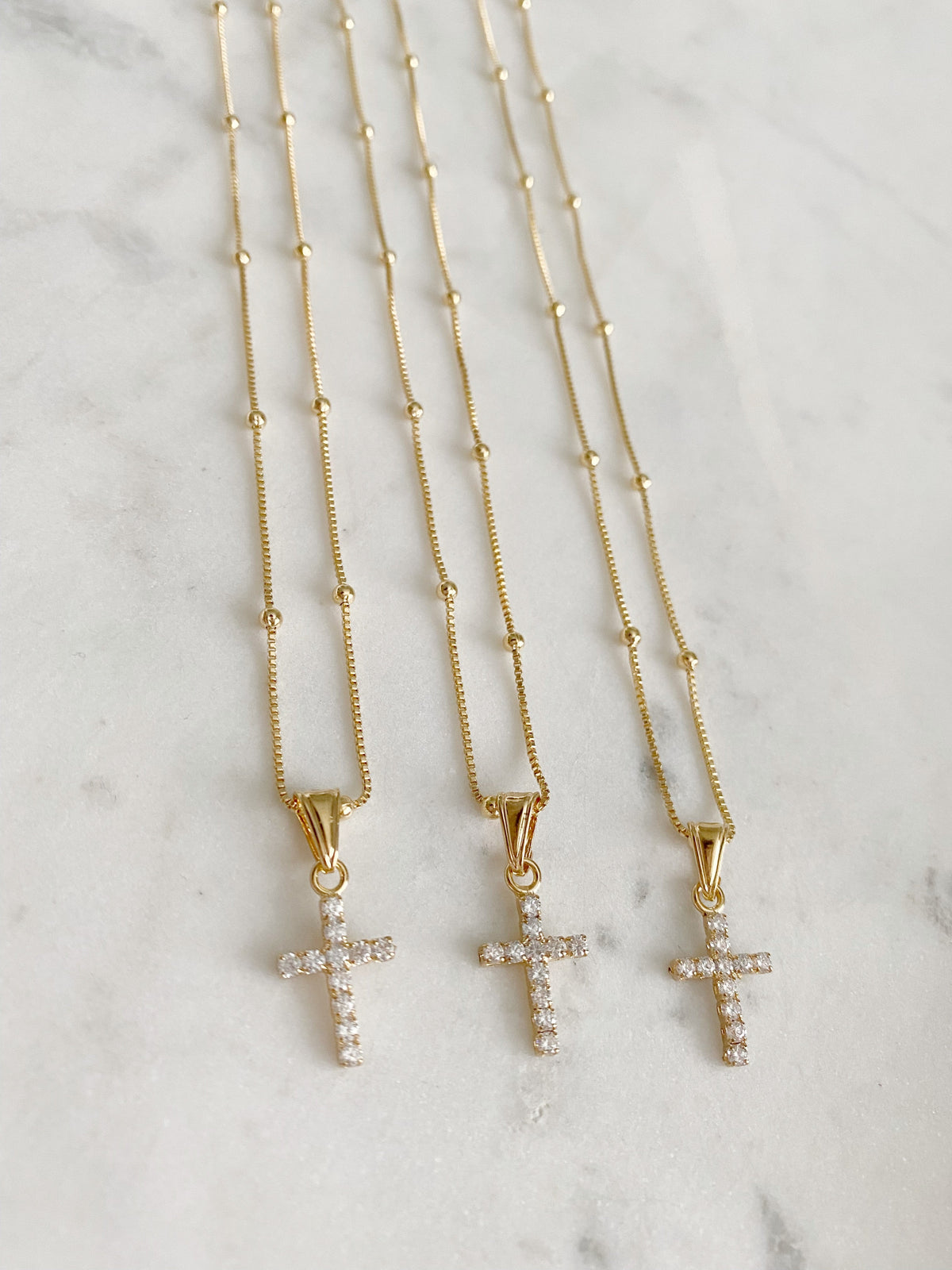 Faith cross chain - Jewelry Maktub LLC